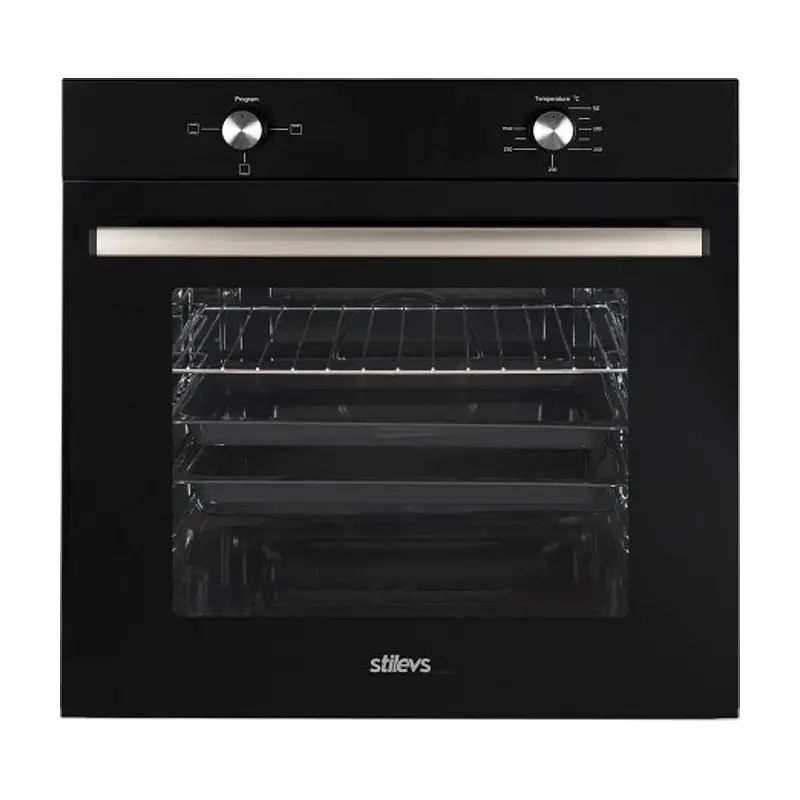 Stilevs 75 Litre Ankastre Fırın Siyah SEG70165