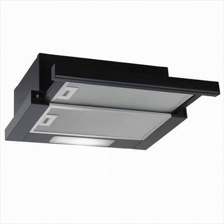 Aspiratör Siyah Sürgülü 60 cm Vision VSN-VA5-B